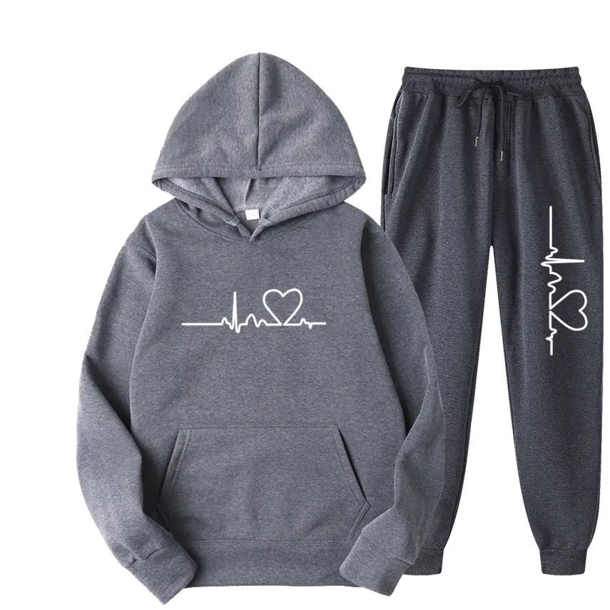2023 Men's Fleece Sweatpants and Hoodie Set