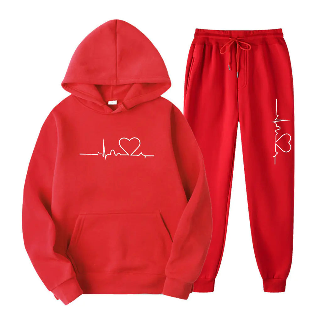 2023 Men's Fleece Sweatpants and Hoodie Set