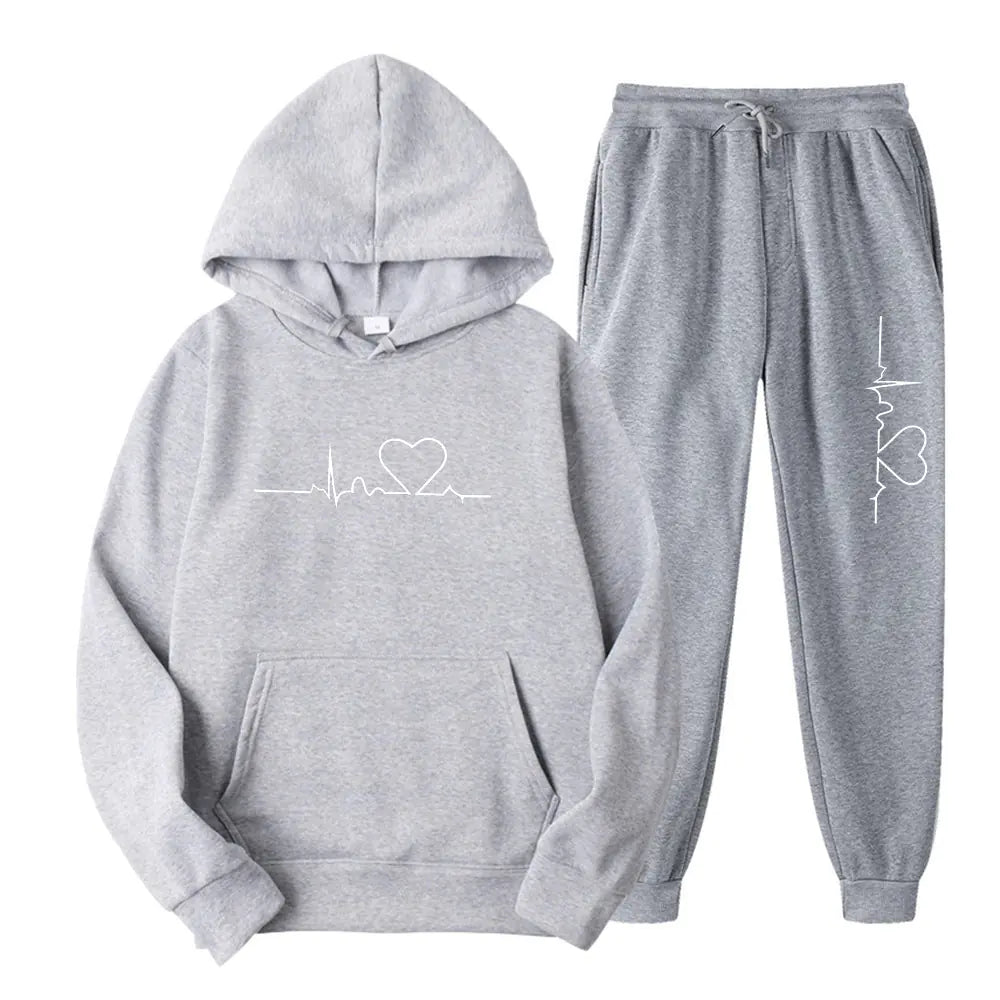 2023 Men's Fleece Sweatpants and Hoodie Set