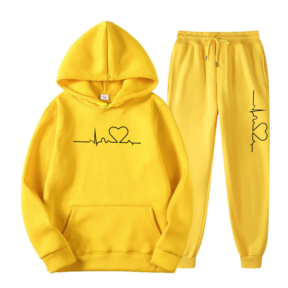 2023 Men's Fleece Sweatpants and Hoodie Set