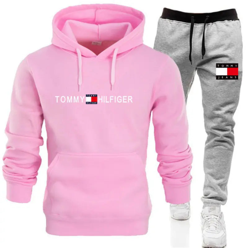 New Spring Autumn Men's Hoodie Set Casual Fashion