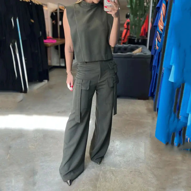 2023 Summer Women's Casual Two-Piece Outfit Set