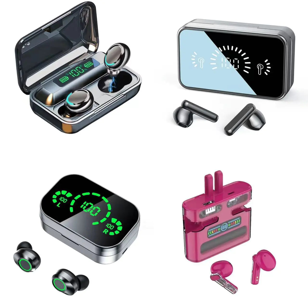 F9-5C TWS Bluetooth Gaming Earbuds with Display