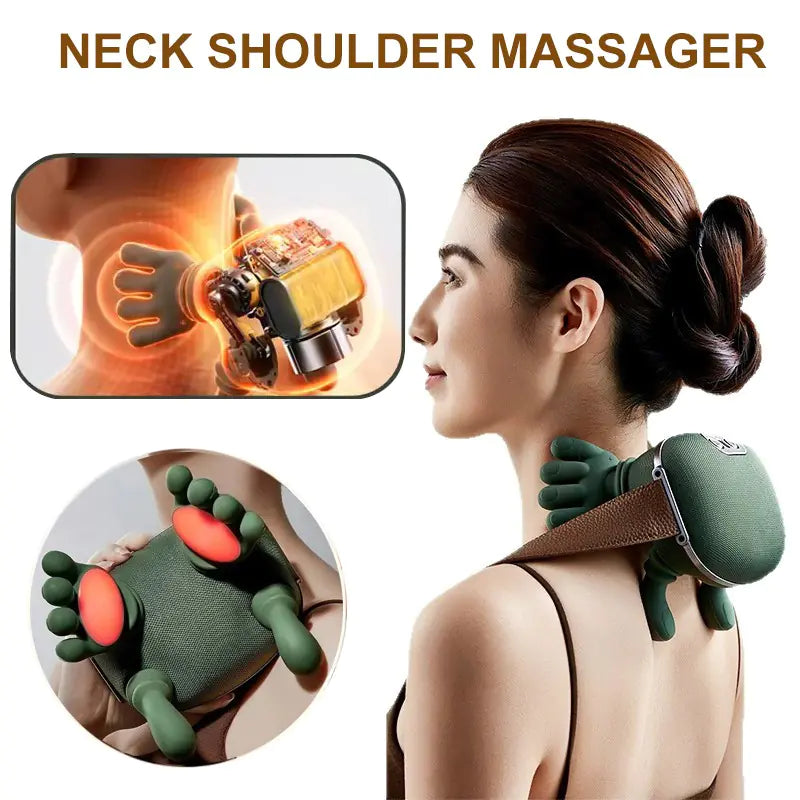 Massageador Sem Fio para Pescoço e Ombros