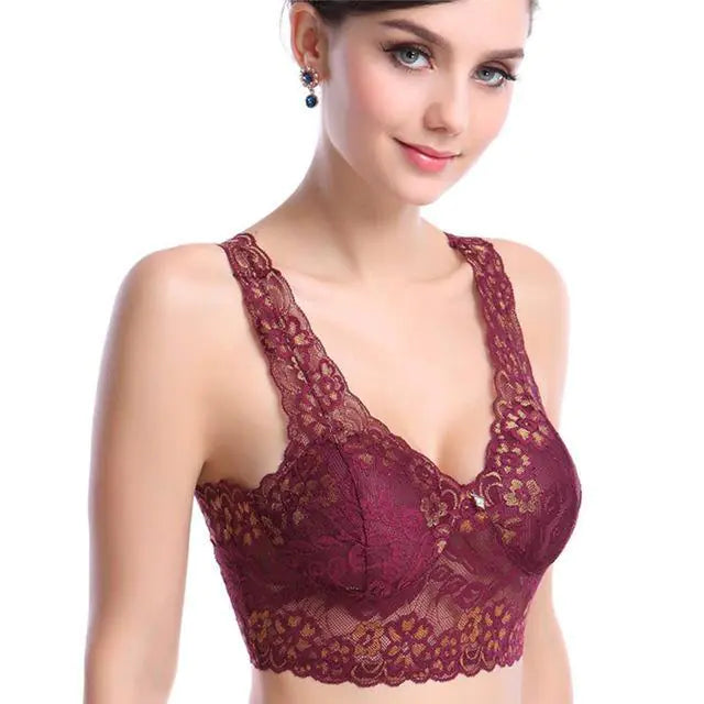 New Lace Strapless V-Neck Sexy Bra Top