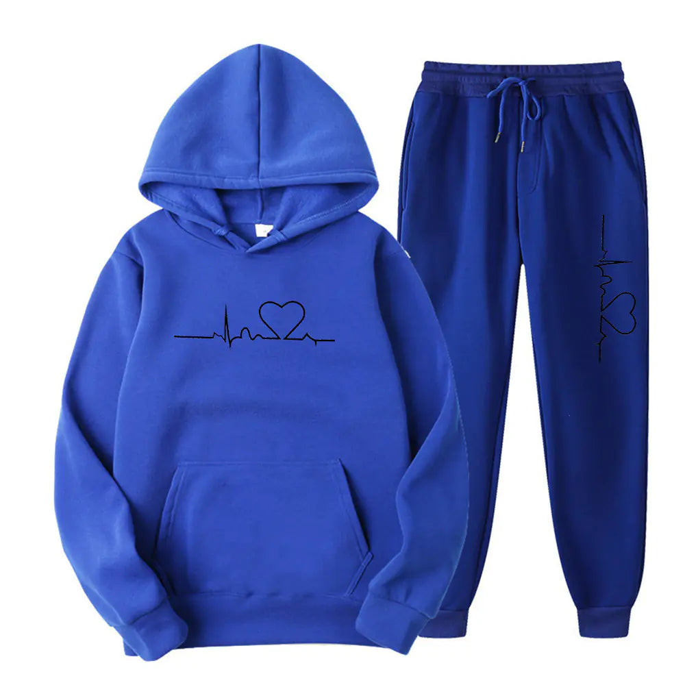 2023 Men's Fleece Sweatpants and Hoodie Set