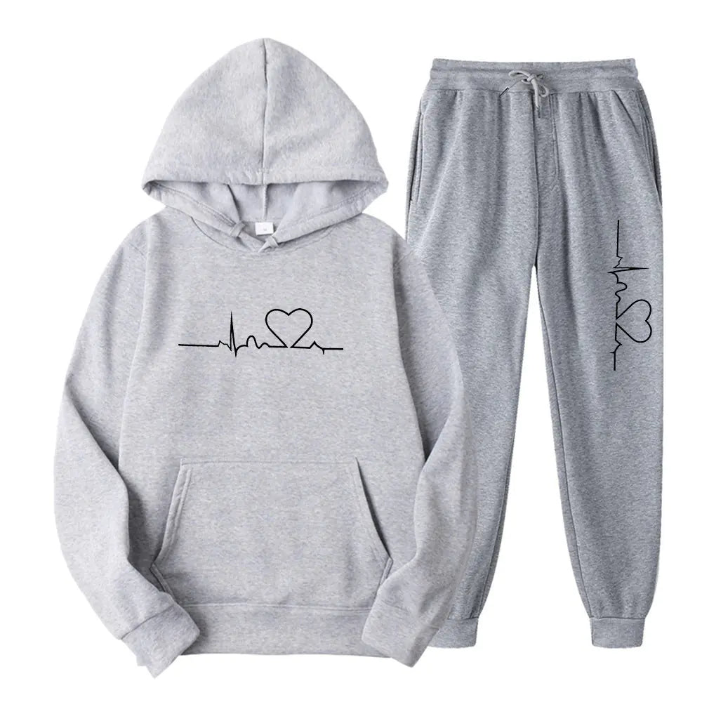2023 Men's Fleece Sweatpants and Hoodie Set