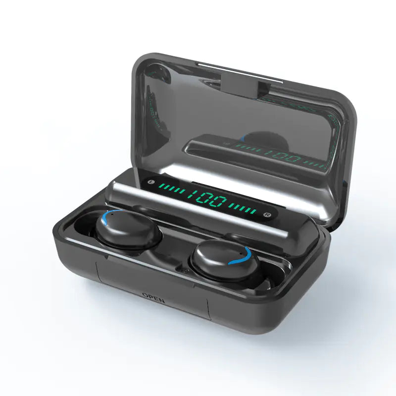 F9 Bluetooth TWS Earbuds with Touch Control and Display