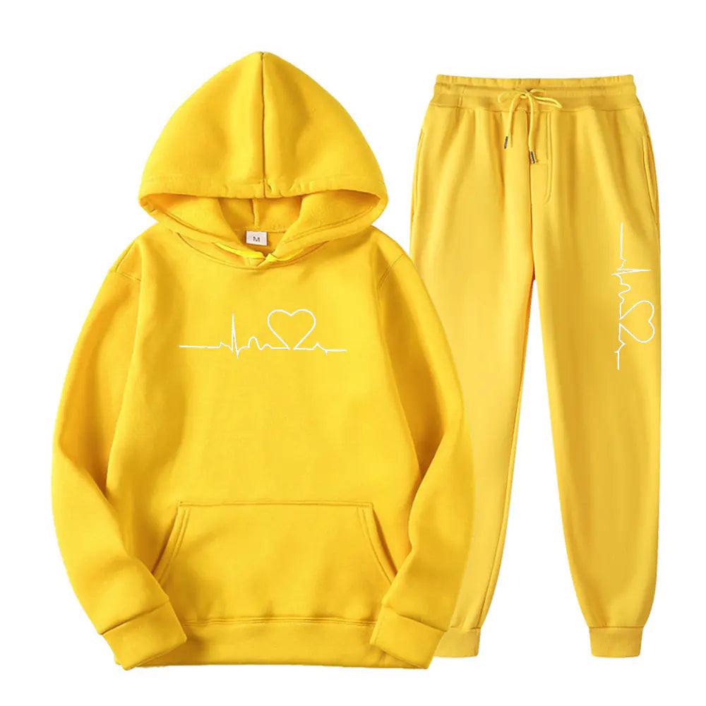 2023 Men's Fleece Sweatpants and Hoodie Set