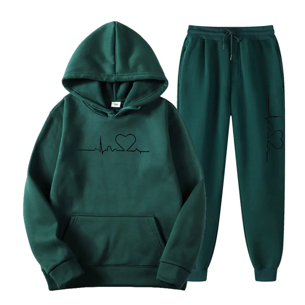 2023 Men's Fleece Sweatpants and Hoodie Set