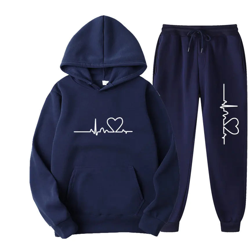 2023 Men's Fleece Sweatpants and Hoodie Set