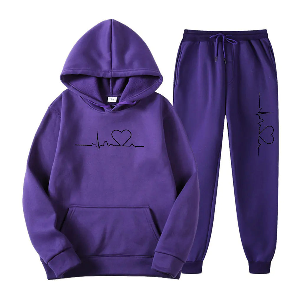 2023 Men's Fleece Sweatpants and Hoodie Set
