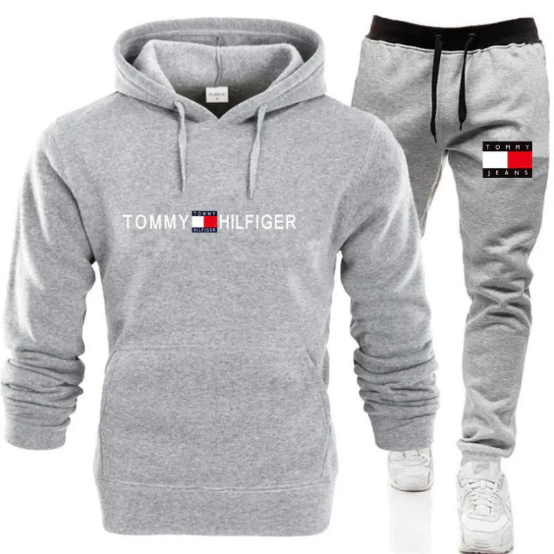 New Spring Autumn Men's Hoodie Set Casual Fashion